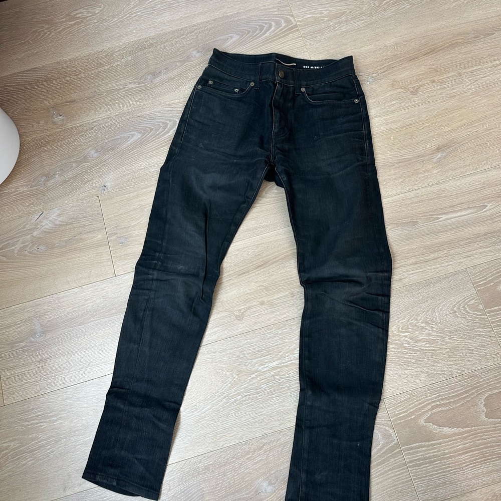 Saint Laurent Black Slim Raw Denim (TIMELESS)